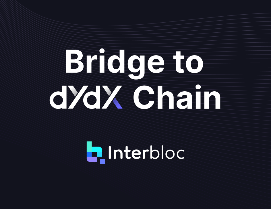 Using Interbloc's dYdX B...